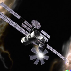 DALL·E 2024-01-16 22.30.49 – Space Station in a gaseous nebula, in photo-realistic style – edited